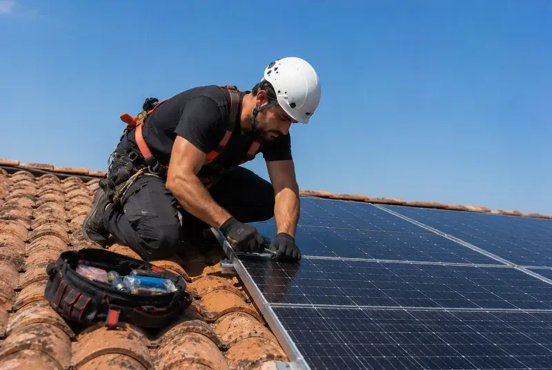 Maintenance et monitoring de panneaux solaires à Borrèze