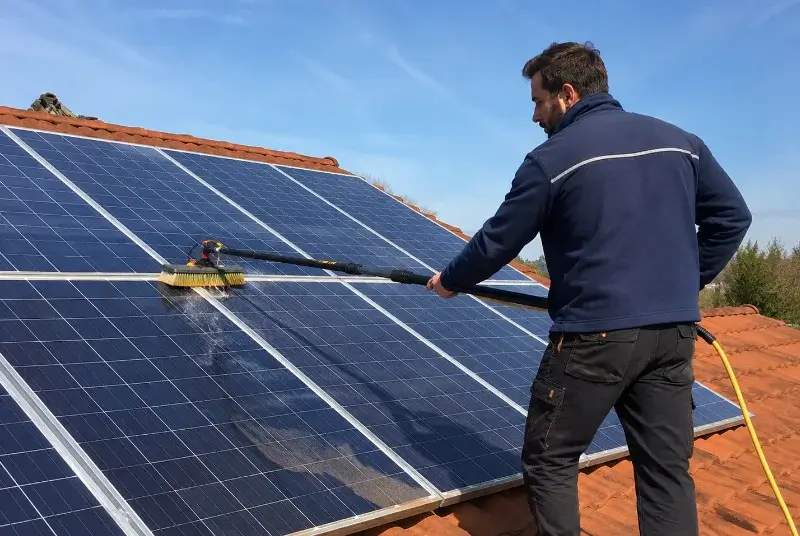 Nettoyage et entretien de panneaux solaires à Borrèze